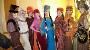 Traditional Dress of Kazakh Girls