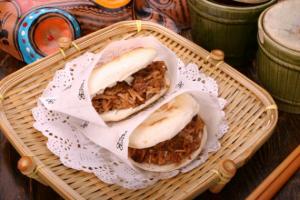 Marinated Meat in Baked Bun