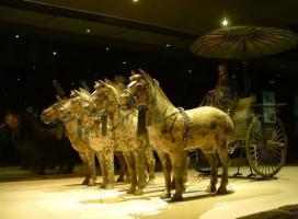 Terra Cotta Soldiers & Horses Cart