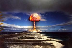 Lop Nor Nuclear Testing Site Mushroom Cloud