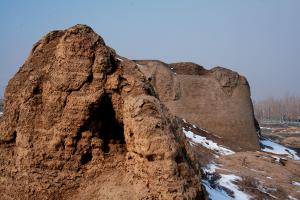 Loulan Ruins in Winter